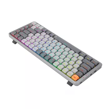Mechaninė klaviatūra REDRAGON K652GG-RGB-PRO Azure, pilka, belaidė, 75%