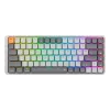 Mechaninė klaviatūra REDRAGON K652GG-RGB-PRO Azure, pilka, belaidė, 75%