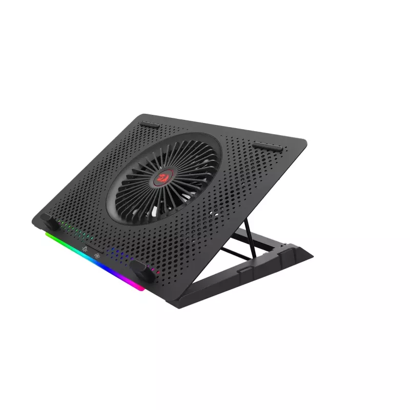 Aušinimo padėklas nešiojamam kompiuteriui REDRAGON GCP500 Ivy, ergonomiškas dizainas, 5 ventiliatoriai