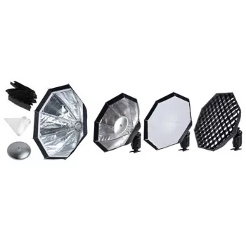 Priedas studijos blykstėms Godox AD-S7 48 cm juoda sidabrinė balta