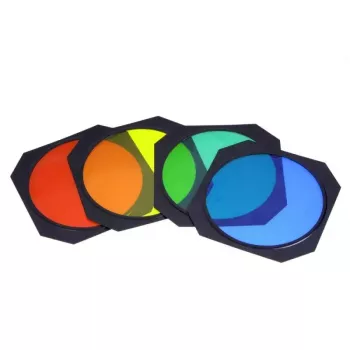 Priedas studijos blykstei Godox BD-04 su barndoor, korio grotelėmis ir spalvų filtrais