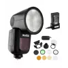 Kompaktiška blykstė Godox V1-C Black, 1,5 s įkrovimo laikas, 420 g