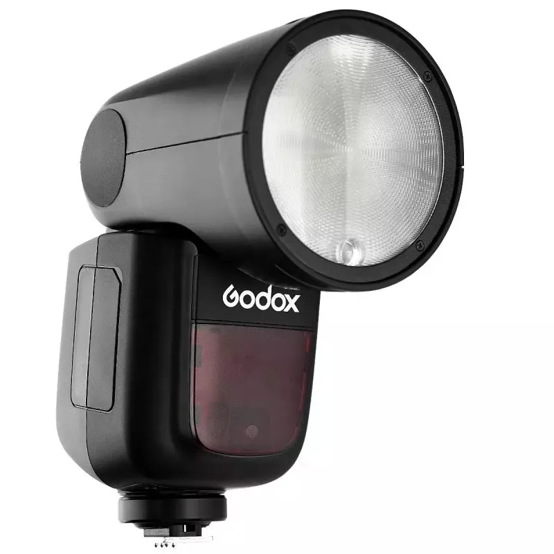 Kompaktiška blykstė Godox V1-C Black, 1,5 s įkrovimo laikas, 420 g