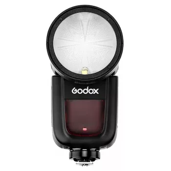 Kompaktiška blykstė Godox V1-C Black, 1,5 s įkrovimo laikas, 420 g