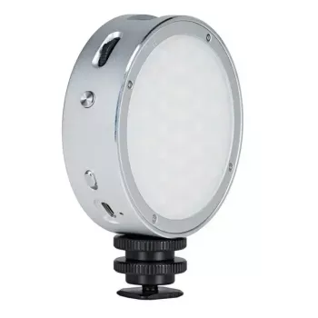 Godox R1 apvalus 5 W RGB šviestuvas juodas sidabrinis su baterija
