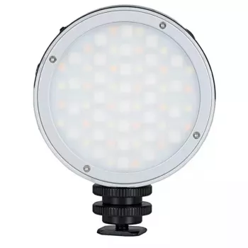 Godox R1 apvalus 5 W RGB šviestuvas juodas sidabrinis su baterija
