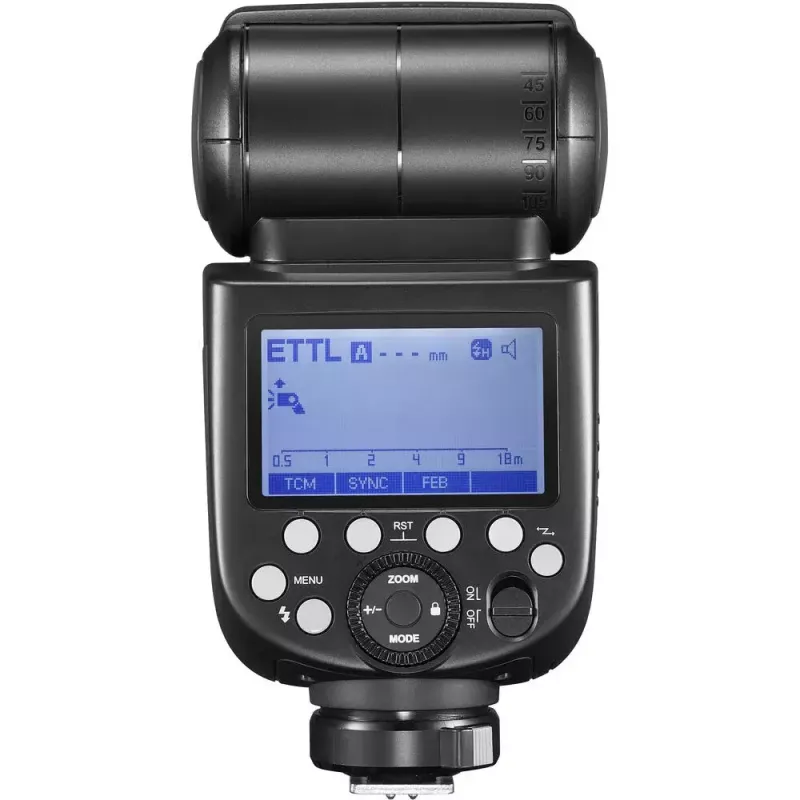 Blykstė kamerai Godox TT685 II juoda 20000 s įkrovimo laikas AA baterijos