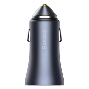 Automobilinis USB įkroviklis Baseus TZCCJD-0G 40W tamsiai pilkas