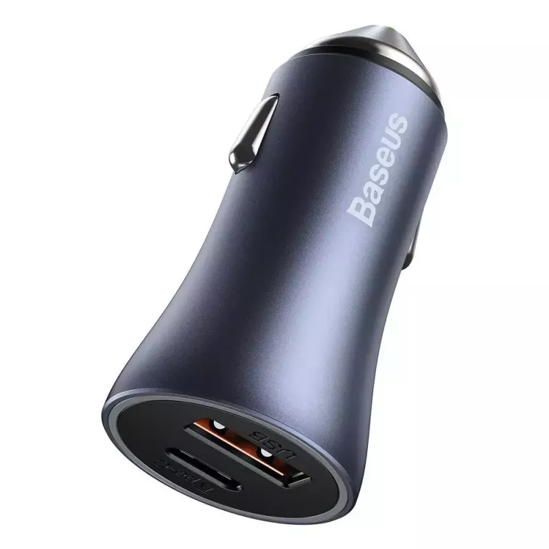 Automobilinis USB įkroviklis Baseus TZCCJD-0G 40W tamsiai pilkas