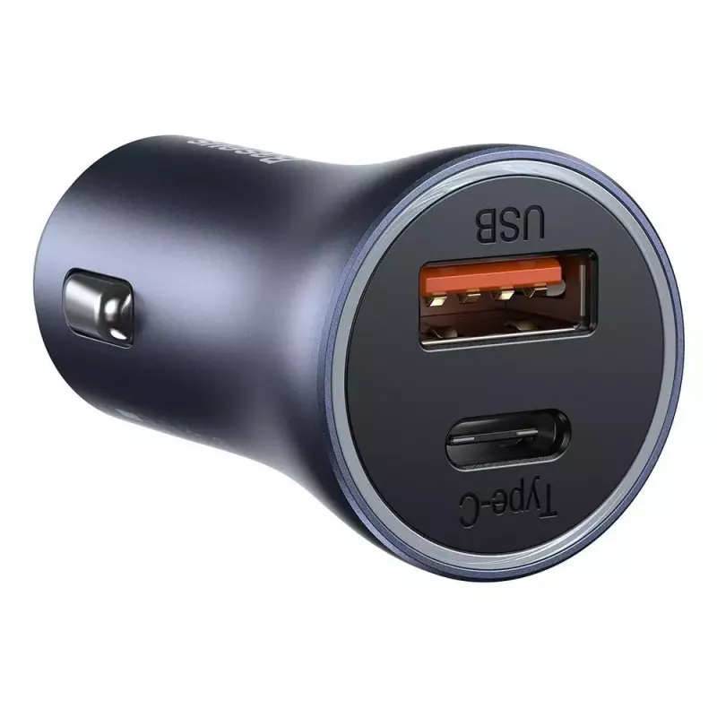 Automobilinis USB įkroviklis Baseus TZCCJD-0G 40W tamsiai pilkas