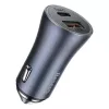 Automobilinis USB įkroviklis Baseus TZCCJD-0G 40W tamsiai pilkas