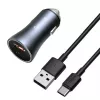 Automobilinis USB įkroviklis Baseus TZCCJD-0G 40W tamsiai pilkas