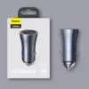 Automobilinis USB įkroviklis Baseus TZCCJD-0G 40W tamsiai pilkas
