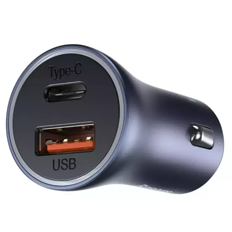 Automobilinis USB įkroviklis Baseus TZCCJD-0G 40W tamsiai pilkas