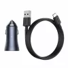 Automobilinis USB įkroviklis Baseus TZCCJD-0G 40W tamsiai pilkas