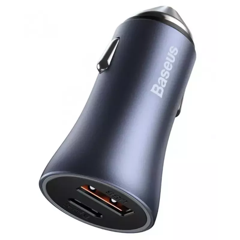 Automobilinis USB įkroviklis Baseus TZCCJD-0G 40W tamsiai pilkas
