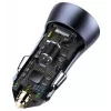 Automobilinis USB įkroviklis Baseus TZCCJD-0G 40W tamsiai pilkas