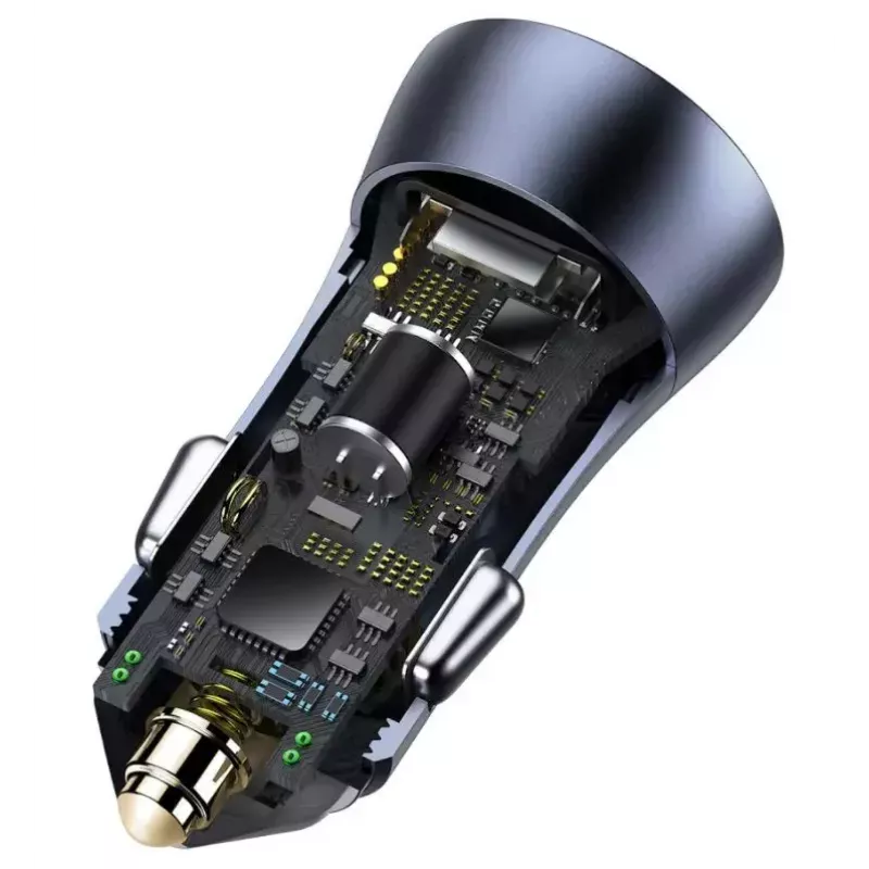 Automobilinis USB įkroviklis Baseus TZCCJD-0G 40W tamsiai pilkas