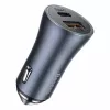 Automobilinis USB įkroviklis Baseus TZCCJD-0G 40W tamsiai pilkas