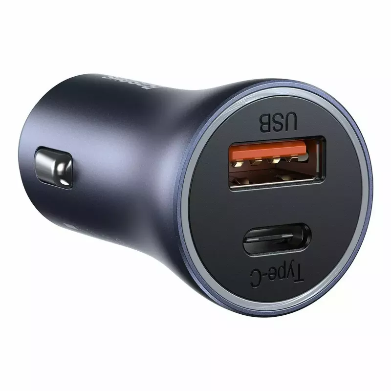 Automobilinis USB įkroviklis Baseus TZCCJD-0G 40W tamsiai pilkas
