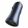 Automobilinis USB įkroviklis Baseus TZCCJD-0G 40W tamsiai pilkas