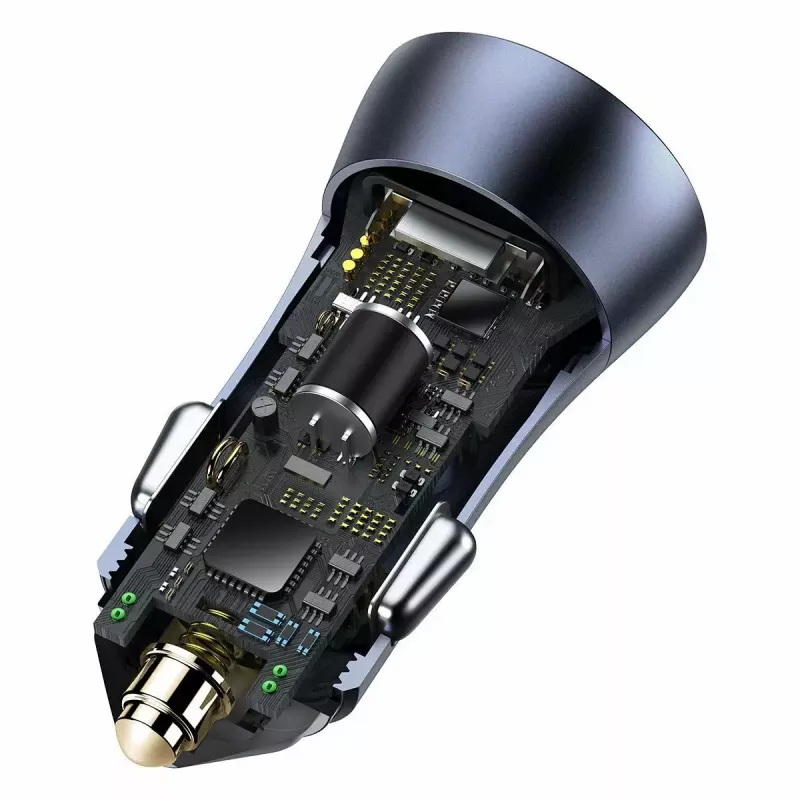Automobilinis USB įkroviklis Baseus TZCCJD-0G 40W tamsiai pilkas