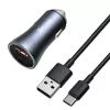 Automobilinis USB įkroviklis Baseus TZCCJD-0G 40W tamsiai pilkas