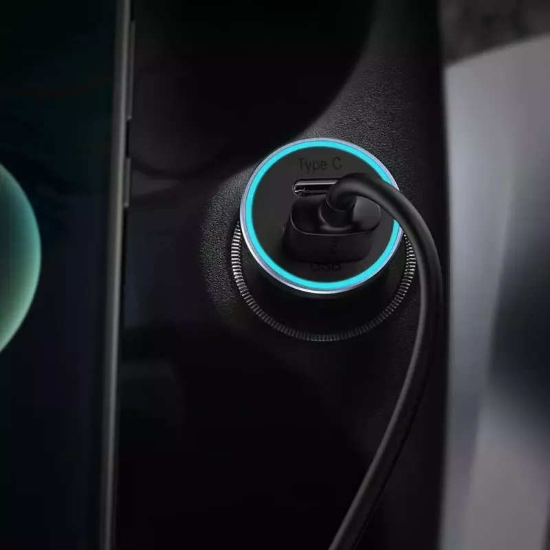 Automobilinis USB įkroviklis Baseus TZCCJD-0G 40W tamsiai pilkas
