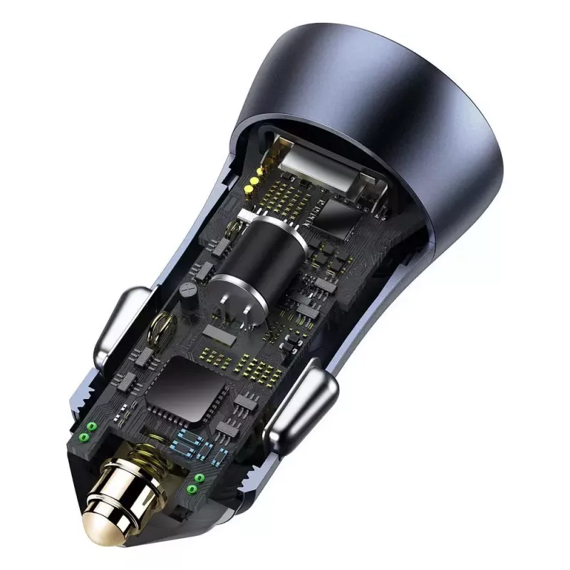 Automobilinis USB įkroviklis Baseus TZCCJD-0G 40W tamsiai pilkas