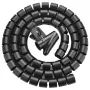 Kabelių organizatorius UGREEN Spiral Black – spiralinis kabelių apvyniojimas, 1 vnt.