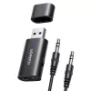 UGREEN Bluetooth garso adapteris UGR1207BLK Bluetooth 5.1 su 3,5 mm AUX išėjimu