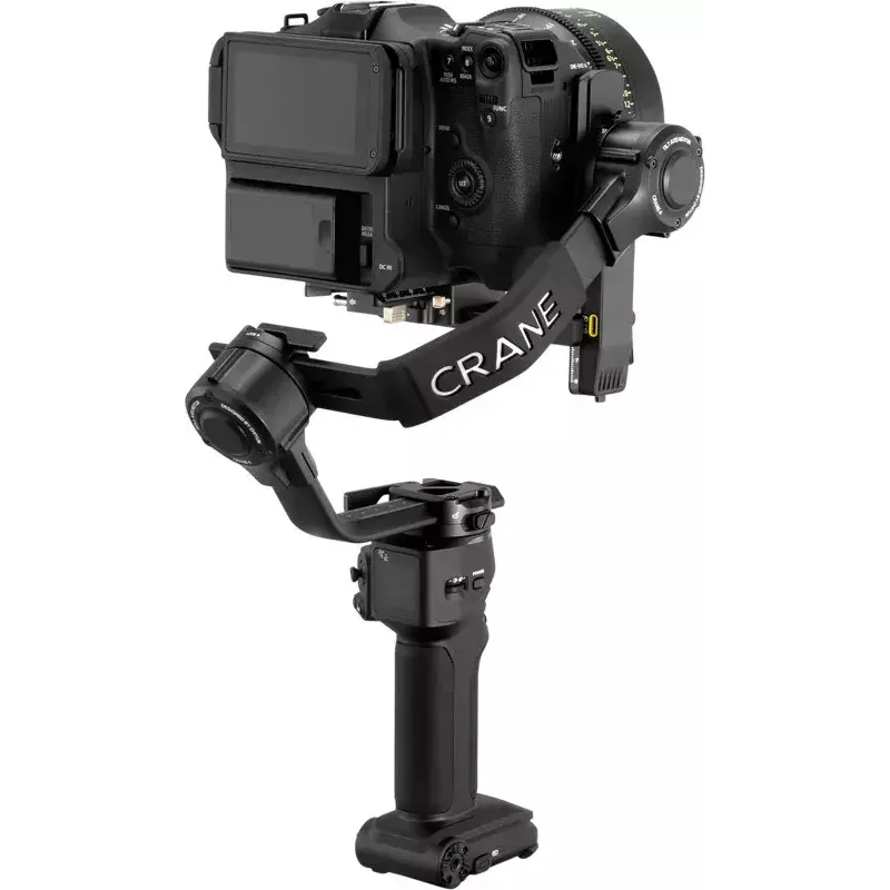 Gimbal Zhiyun Crane 4 3 ašių stabilizatorius su iki 10 valandų baterijos veikimo laiku