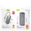 Laptop Dock DUDAO A15PRO 11-in-1 laidinis USB 3.2 Gen 1 Type-A Type-C pilka