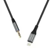 Garso kabelis DUDAO L11PRO Lightning – 3,5 mm mini jack, 1 m, pilkas