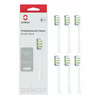 Šepetėlių antgaliai Oclean P1C1 W06 6 vnt. Balti Itin minkšti