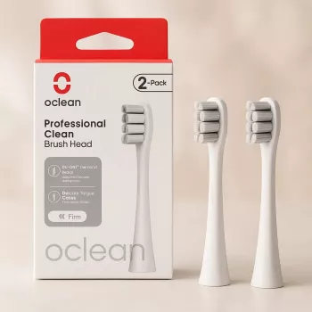 Pakeičiamos dantų šepetėlio galvutės OCLEAN P1C10 pilka, 2 vnt.