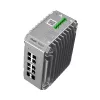 Valdomas L2 tinklo jungiklis Ruijie RG-NIS3100-8GT2SFP-HP — 8× Gigabit RJ-45, 2× SFP, PoE, 12–56 V DC, 20 Gbit/s, 8000 MAC, Pilka