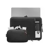 Tomtoc Sleeve Kit 16 colių MacBook Pro ir 15,3 colių MacBook Air, juoda