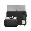 Tomtoc TOM-A13-C12D apsauginis rankovių komplektas 13 colių MacBook Pro/Air – juoda