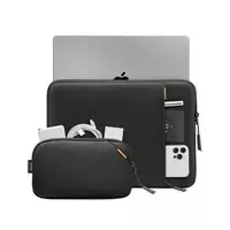 Tomtoc TOM-A13-C12D apsauginis rankovių komplektas 13 colių MacBook Pro/Air – juoda