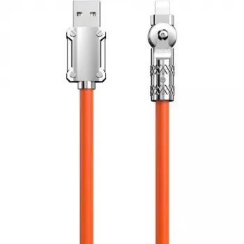 USB–Lightning laidas Dudao L24AL — 1 m, USB‑A į Lightning, oranžinis
