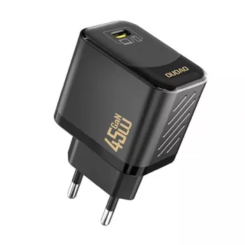 Sieninis įkroviklis Dudao A28 45W GaN USB-C, juodas