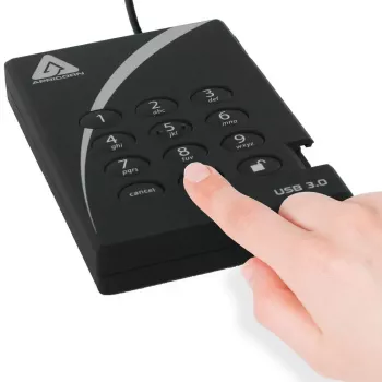 Išorinis kietasis diskas Apricorn 2TB USB 3.2 Gen 1 Aegis Padlock