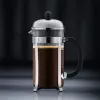 Prancūziškas presas BODUM Chambord 8 puodelių, juodas rėmas su chromu ir stiklinė kolba