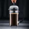 Prancūziškas presas BODUM Chambord 8 puodelių, juodas rėmas su chromu ir stiklinė kolba