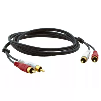 Audio kabelis Kramer Electronics C-2RAM/2RAM-3 0,9 m 2xRCA juodas