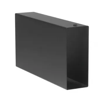 Išorinė vaizdo plokštės dėžė Sonnet DM-ENC-1M-D – aliumininis korpusas, juoda, 88×424×228 mm