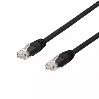 Tinklo kabelis Deltaco TP-620UV RJ-45 Cat6 20 m Juodas