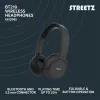 Ausinės Streetz BT210-BLK, Bluetooth 5.3 / 3,5 mm, apgaubiančios, juodos