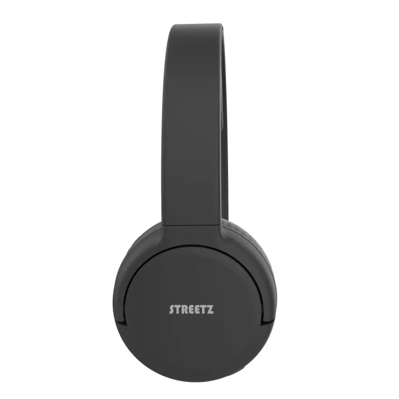 Ausinės Streetz BT210-BLK, Bluetooth 5.3 / 3,5 mm, apgaubiančios, juodos
